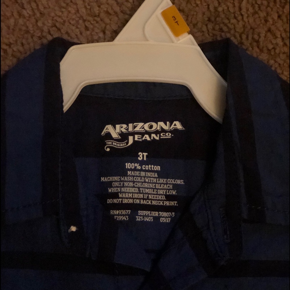 💥 Boys Arizona Jean Comp 3-T Button Up 💥